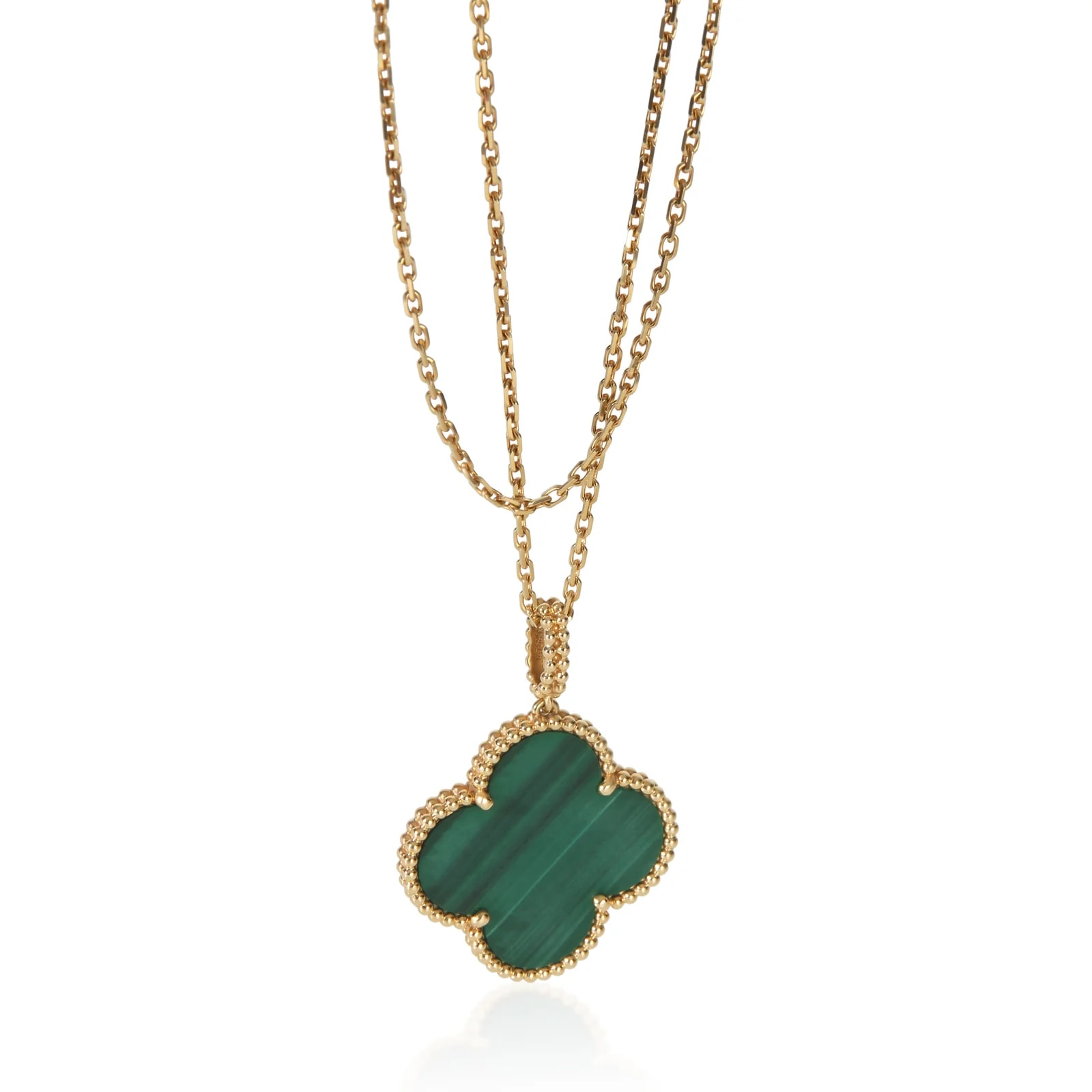 Van Cleef & Arpels Yellow Gold Malachite Magic Alhambra 18k 4