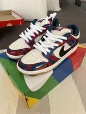 Nike — Size 9.5 - Nike Dunk Low Pro SB X Parra Abstract Art 2021 — Sneaker — resale
