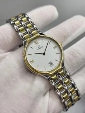 Omega — [N. ] 1998 Omega DeVille Date Gold White Quartz Authentic Working — Watch — resale