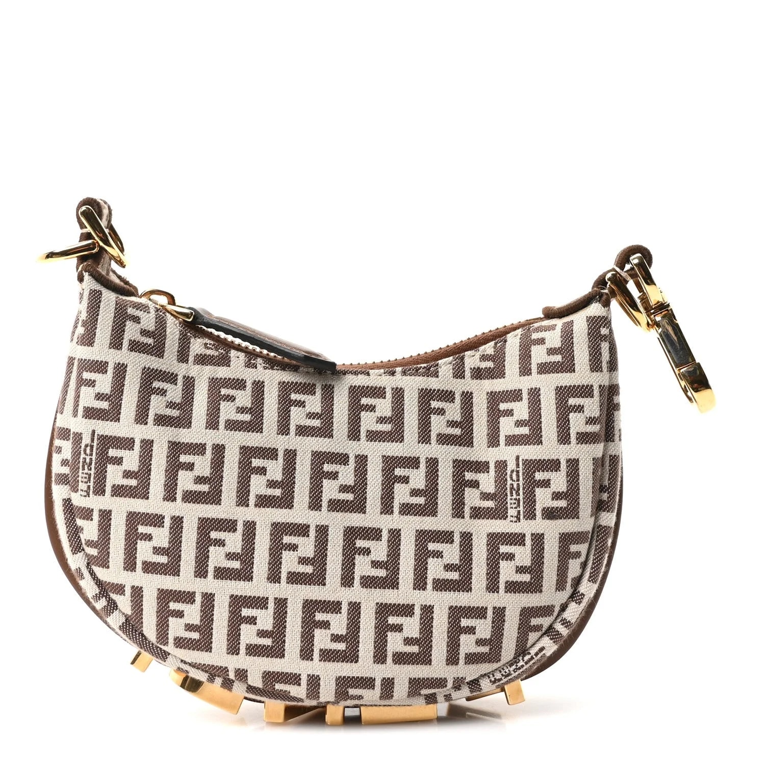 Fendi — Fabric 1974 Nano Fendigraphy Hobo Charm — Handbag — resale