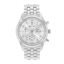 IWC Pilot Spitfire Chronograph IW371702 42mm Silver Dial Steel Papers 2