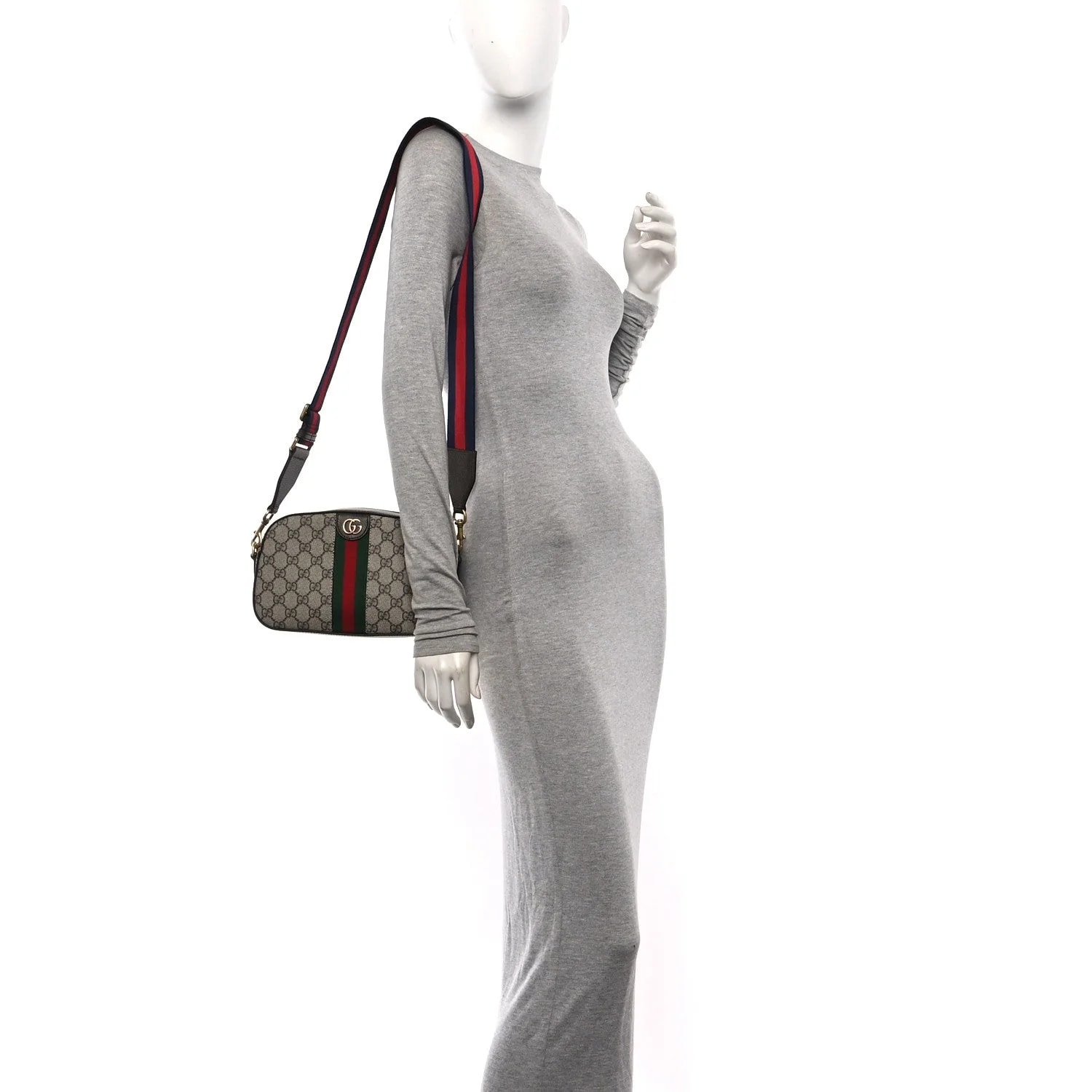 Textured Dollar Web Ophidia Small Crossbody New Acero 2