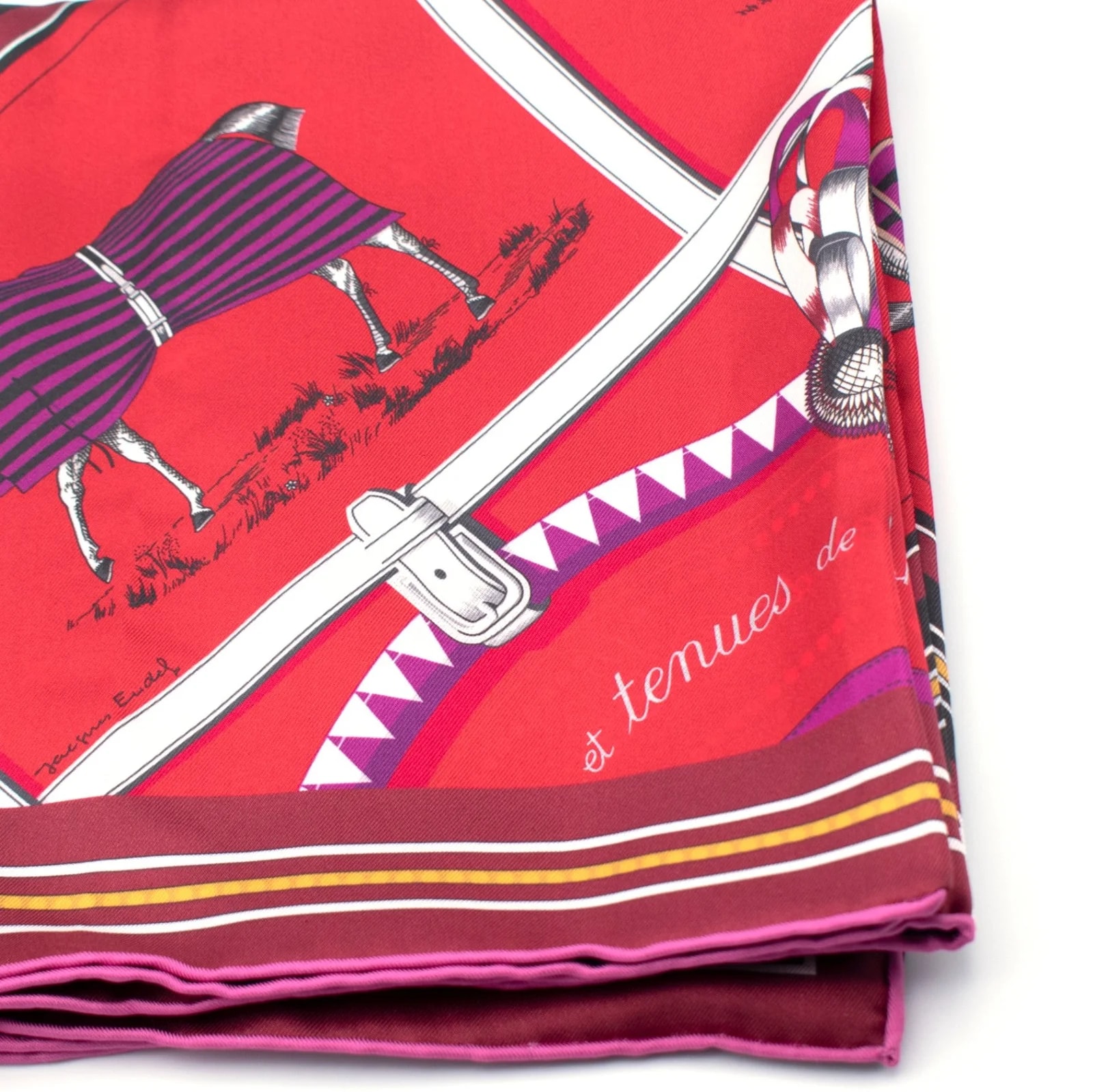 Hermès Couvertures et Tenues de Jour Double Face Scarf 90 4