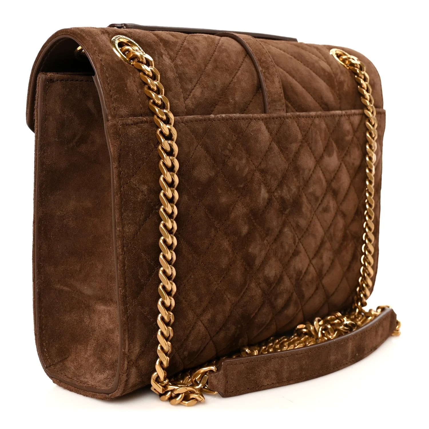 Mixed Triquilt Medium Envelope Satchel Bark 3