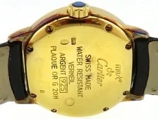 Cartier Mastronde Vermeil SM W1008843 Silver 925 SV925/leather SV925 4
