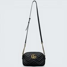 Gucci — Gucci GG Marmont Small 447632 Chain Crossbody Auth — Handbag — resale