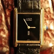 Cartier Tank Must Onyx Black Dial LM Official 4