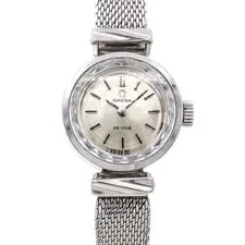 Omega — Omega DeVille 511.285 Cal.485 17 Jewels Cut Glass Silver SS Stainless Vint — Watch — resale