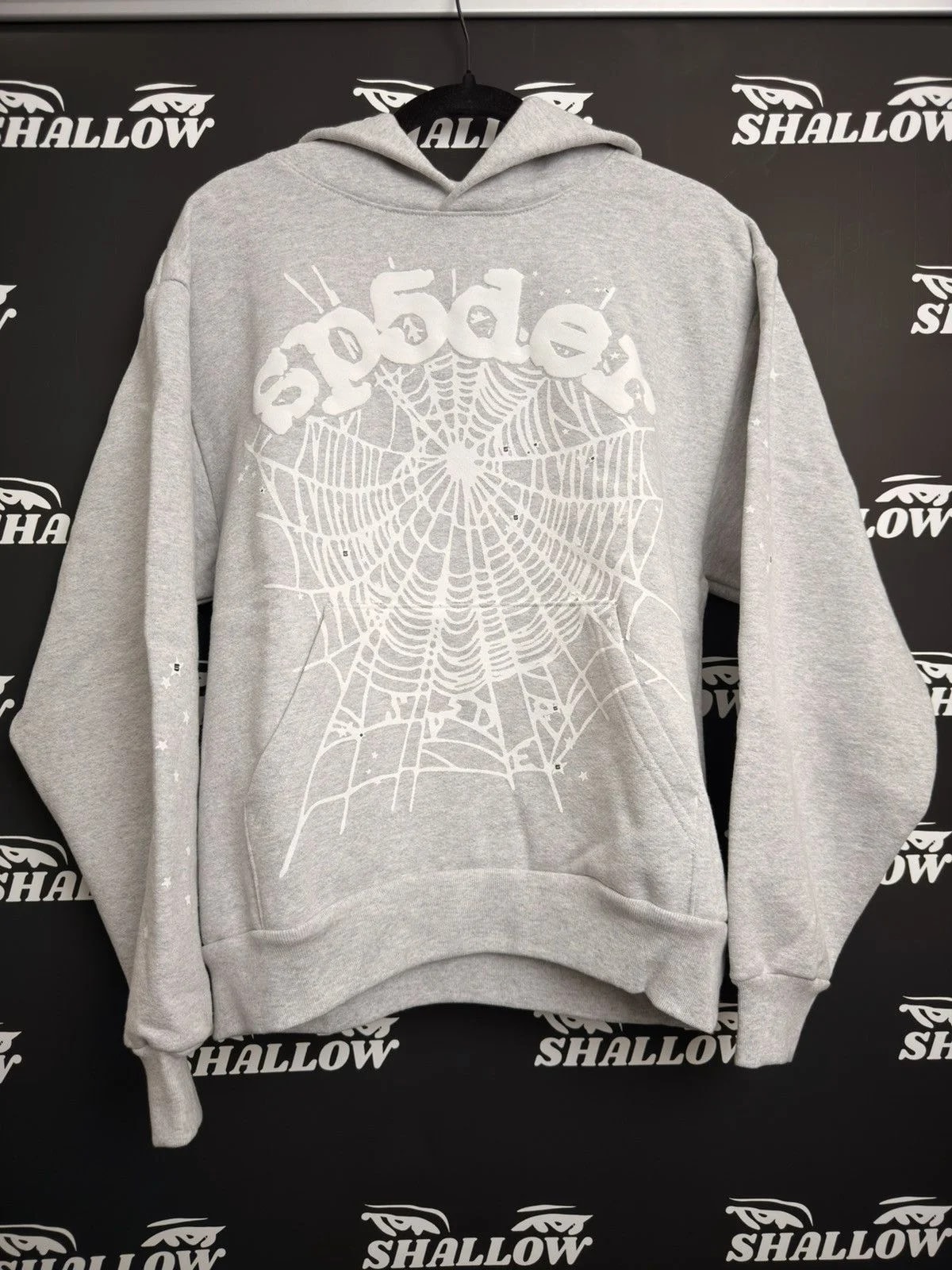 OG WEB Heather Grey Hoodie — streetwear — resale