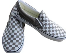 Vans Classic Slip on Color Theory Checkerboard Shoes 4