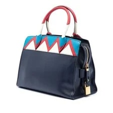 Authenticated Prada Medium Trimmed City Calf Greca Esplanade 2