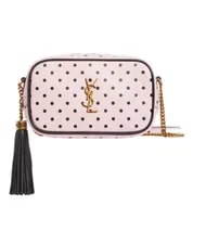 Saint Laurent Mini Lou Polka Dot Camera Crossbody 2