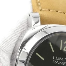 Panerai Luminor PAM01086 Stainless Steel / Leather 44mm Black Dial #TZW327 4
