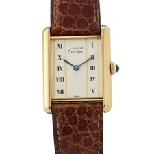 Cartier — Cartier Quartz Tank Must W1002653 SV925 / Leather 30mm Ivory Dial #TZW416 — Watch — resale
