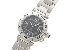 Cartier Pasha Sea Timer W31077M7 Stainless Steel 40mm Black Dial #DW607 2
