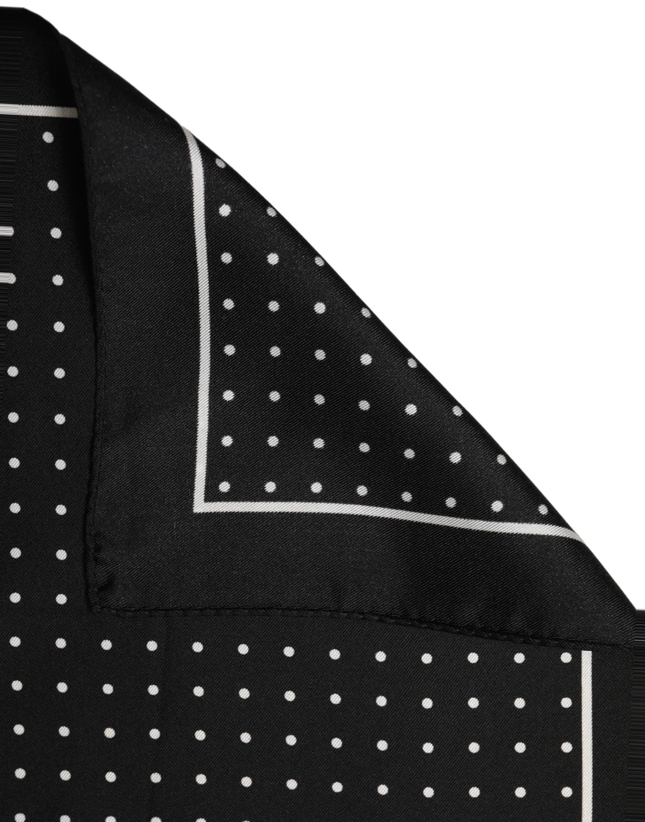 Dolce & Gabbana — Dolce & Gabbana Polka Dot Pocket Square Foulard Scarf — Accessory — resale