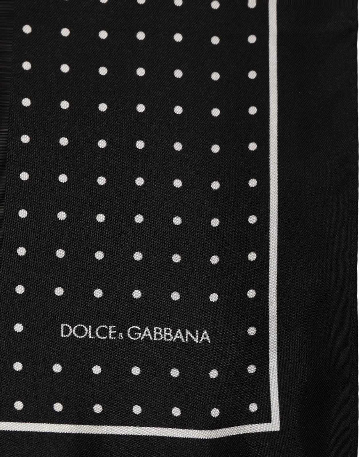 Dolce & Gabbana Polka Dot Pocket Square Foulard Scarf 3