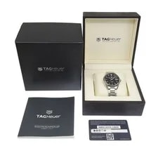 TAG Heuer — Tag Heuer Carrera Calibre 5 WAR211A .BA0782 SS Black Auto 60939 — Watch — resale