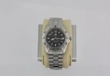TAG Heuer WK1110.BA0317 2000 Series Professional Quartz Black 8" 9" 4