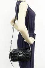 Gucci GG Marmont Quilted Small Camera 447632 2