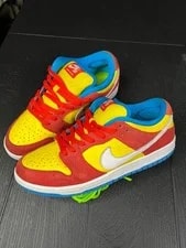 Nike SB — Size 9 - Nike SB Dunk Low Pro Bart Simpson 2022 - BQ6817-602 — Sneaker — resale