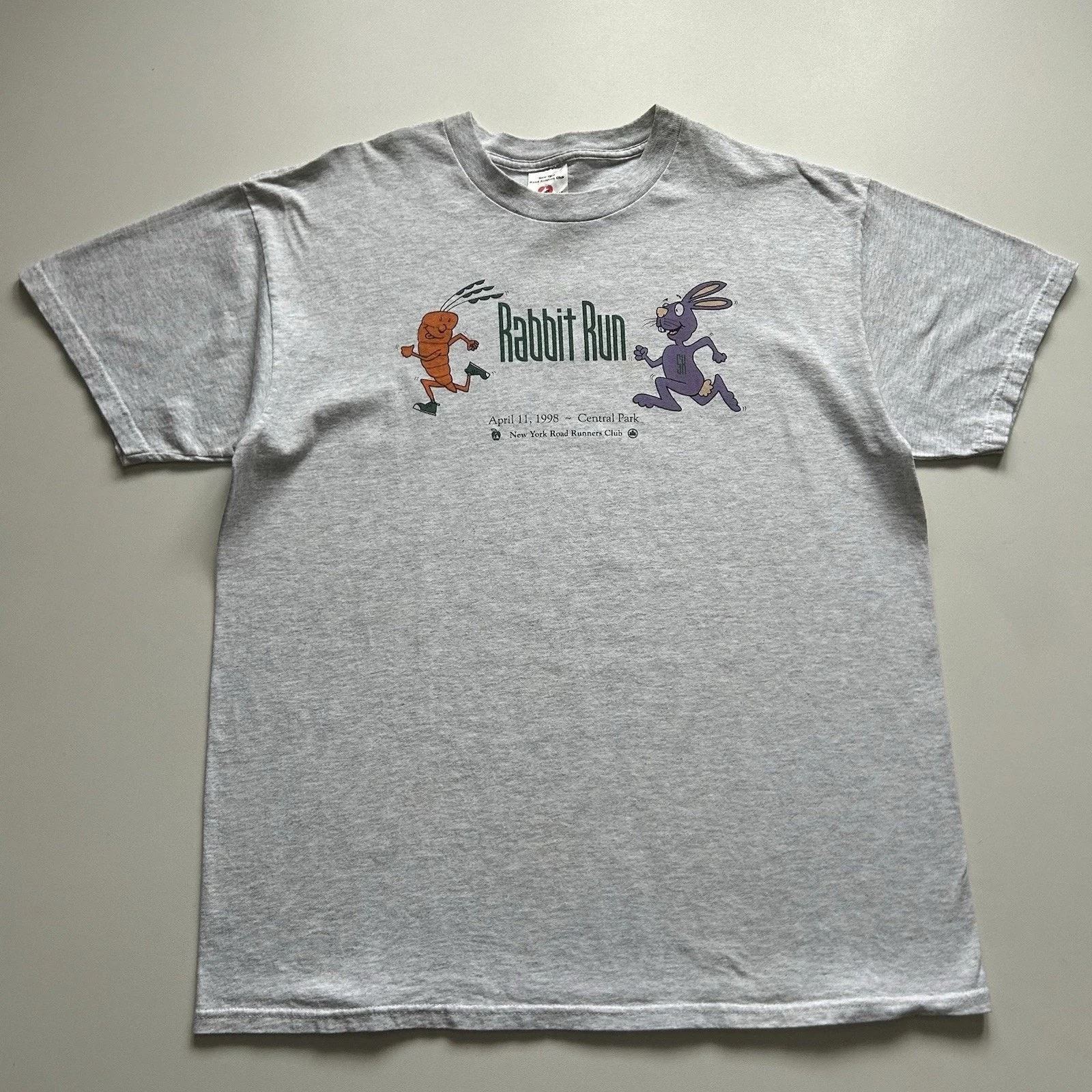 90s New York Road Runners Club Shirt XL Central Park — streetwear — resale