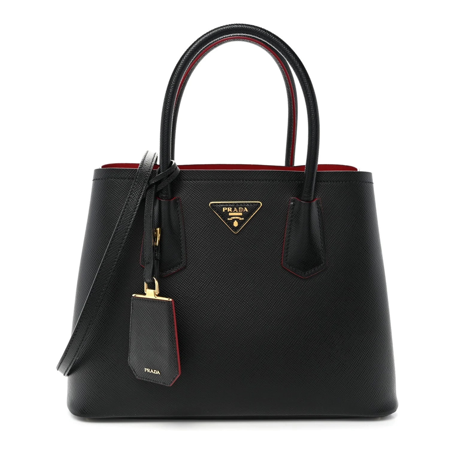 Prada — Small Double Fuoco — Handbag — resale