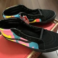 Vans Sk8-Mid Reissue Neon Camo Camo Bl VN0A3MV8ULX Us10 2