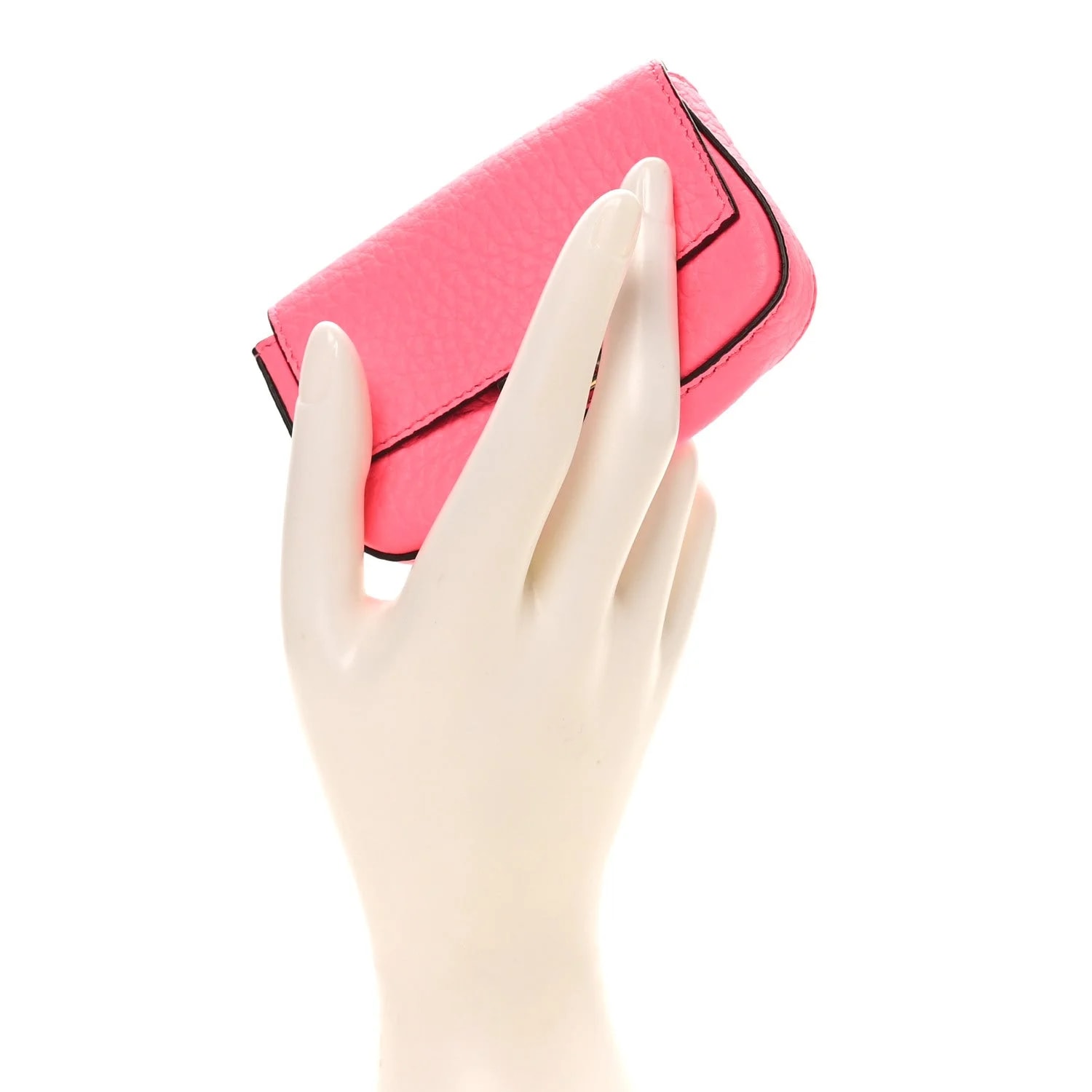 Cuoio Romano Micro Baguette Charm Rosa Fluo 2