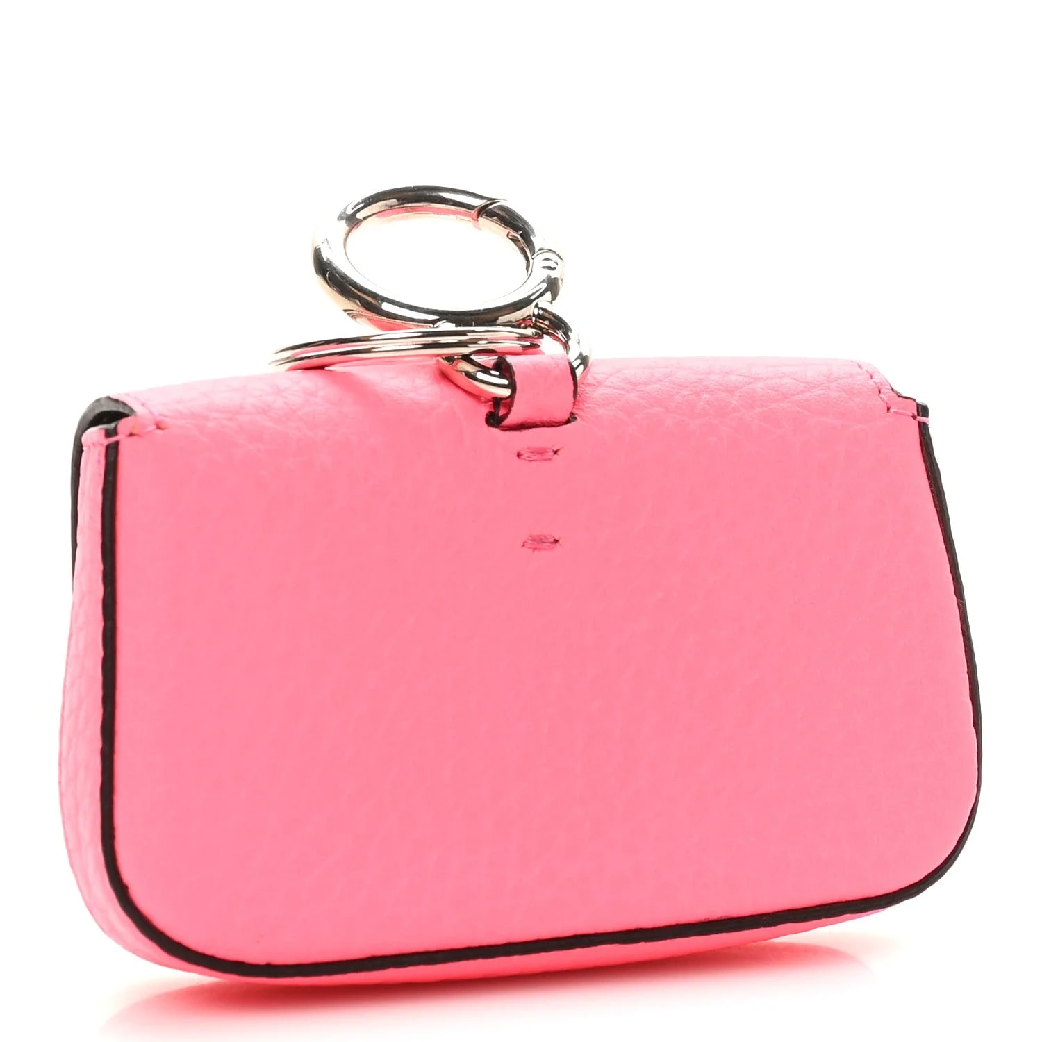 Cuoio Romano Micro Baguette Charm Rosa Fluo 3