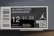 Jordan Air 9 Retro 2025 HV4794-011 2