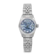 Rolex Datejust Blue MOP Diamond Dial Smooth Bezel Jubilee Band 2
