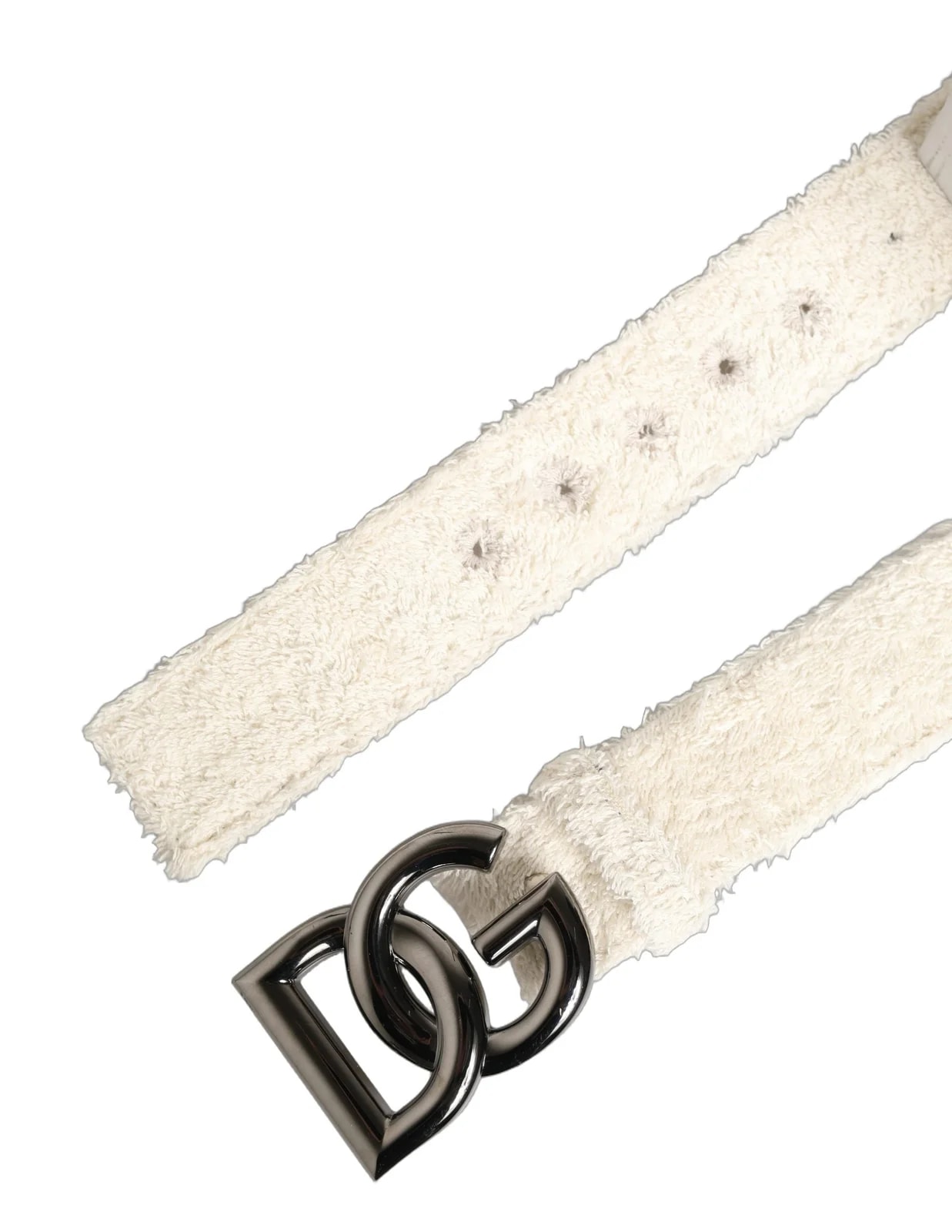 Dolce & Gabbana — Dolce & Gabbana DG Logo Polyester Metal Buckle Belt — Accessory — resale