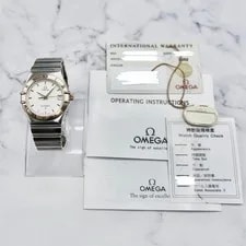 Omega Constellation 1312.30.00 Gold Date Quartz From Japan 2