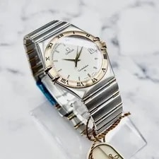 Omega Constellation 1312.30.00 Gold Date Quartz From Japan 4