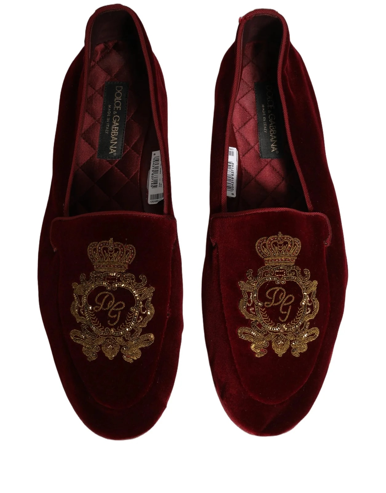 Dolce & Gabbana — Dolce & Gabbana Crown Embroidery — Designer Shoe — resale