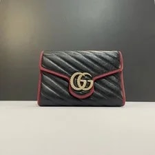 Gucci — Gucci GG Marmont Logo Trim - Very Good #1PUOPNI — Handbag — resale