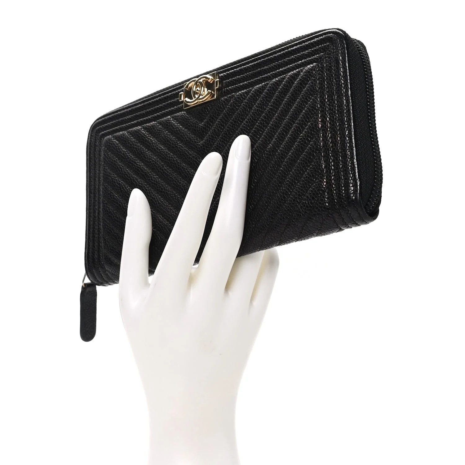 Chevron Zip Around Boy Wallet 2