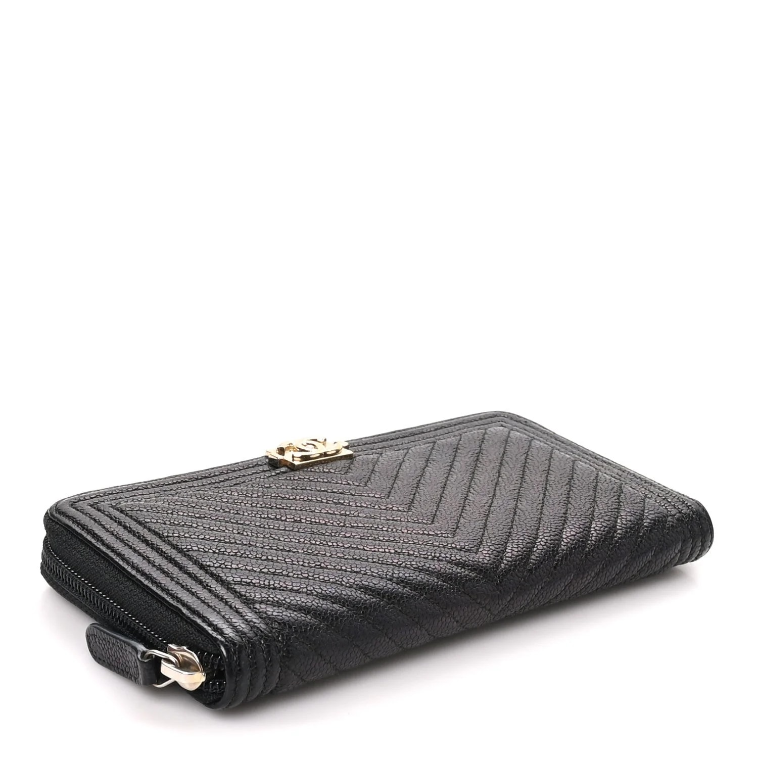 Chevron Zip Around Boy Wallet 4
