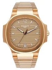 Patek Philippe — Patek Philippe Nautilus 7118/1R 18K Rose Gold Box Papers — Watch — resale
