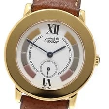Cartier — Cartier Mustrond Vermeil W1009244 Trinity White Dial Quartz Watch_958027 — Watch — resale