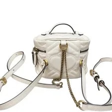 Gucci GG Marmont Mini Round Backpack Matelasse 2