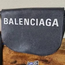 Balenciaga Grained Logo Ville Day Crossbody Small 3