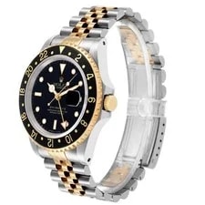 Rolex GMT Master II Steel Yellow Gold Black Dial 16713 4