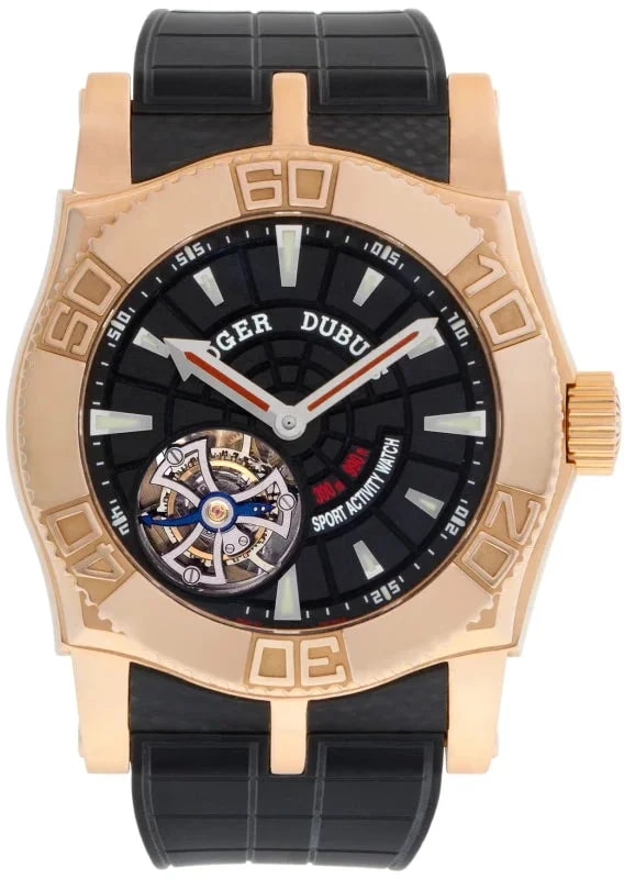 Worldofluxuryus — Roger Dubuis Easy Diver Tourbillon 18K Rose Gold — Watch — resale