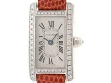 Cartier — Cartier WB710015 Tank American miniWatches Silver Dial K18 WG【472】 — Watch — resale
