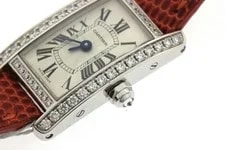 Cartier WB710015 Tank American miniWatches Silver Dial K18 WG【472】 3