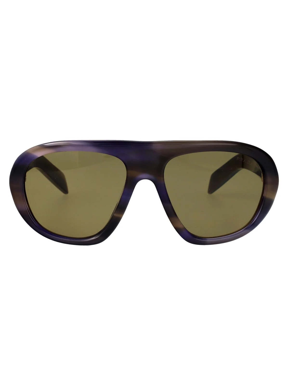Prada — Prada 0pr Striped Acetate Sunglasses — — Accessory — resale