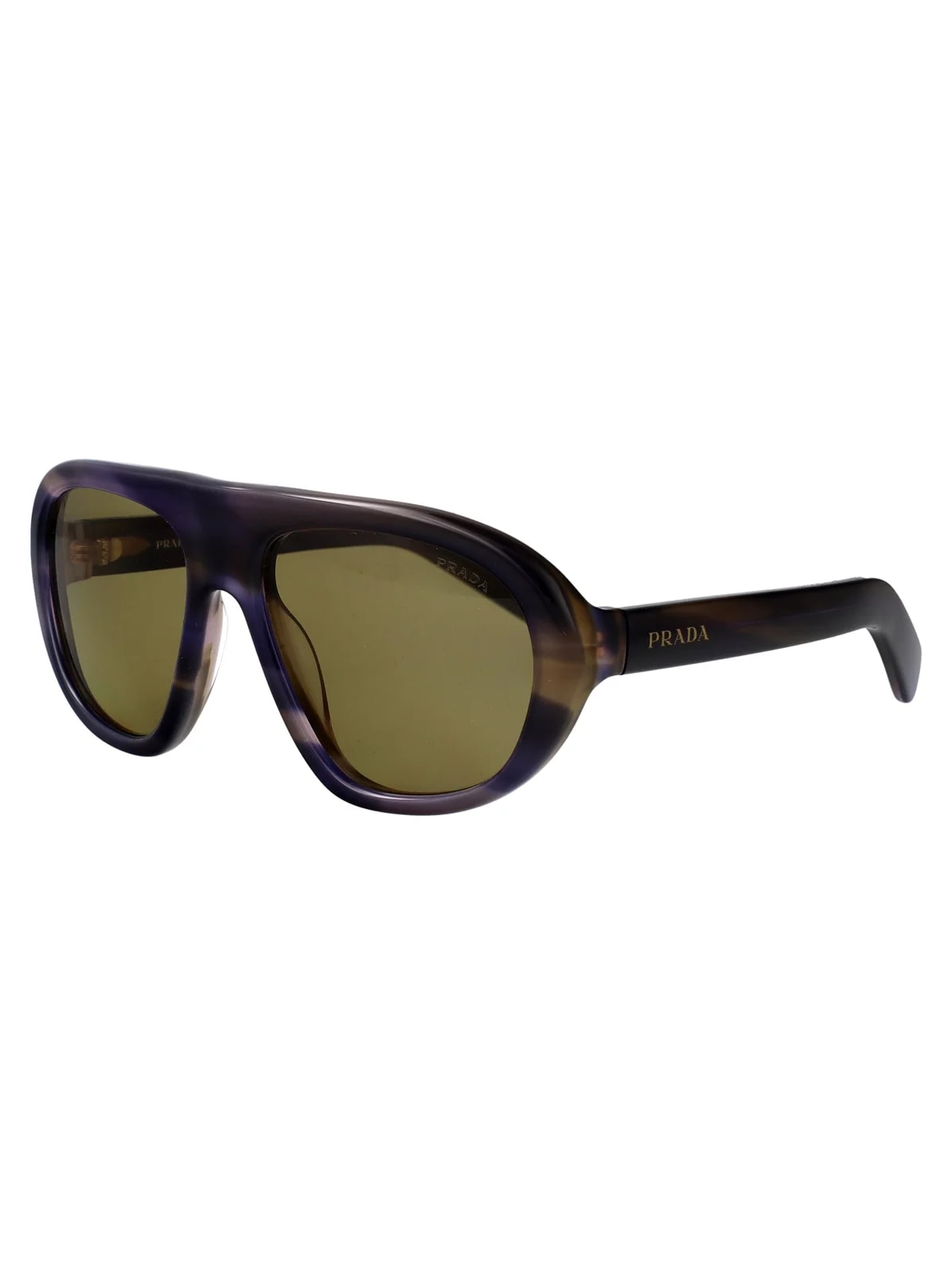 Prada 0pr Striped Acetate Sunglasses — 2