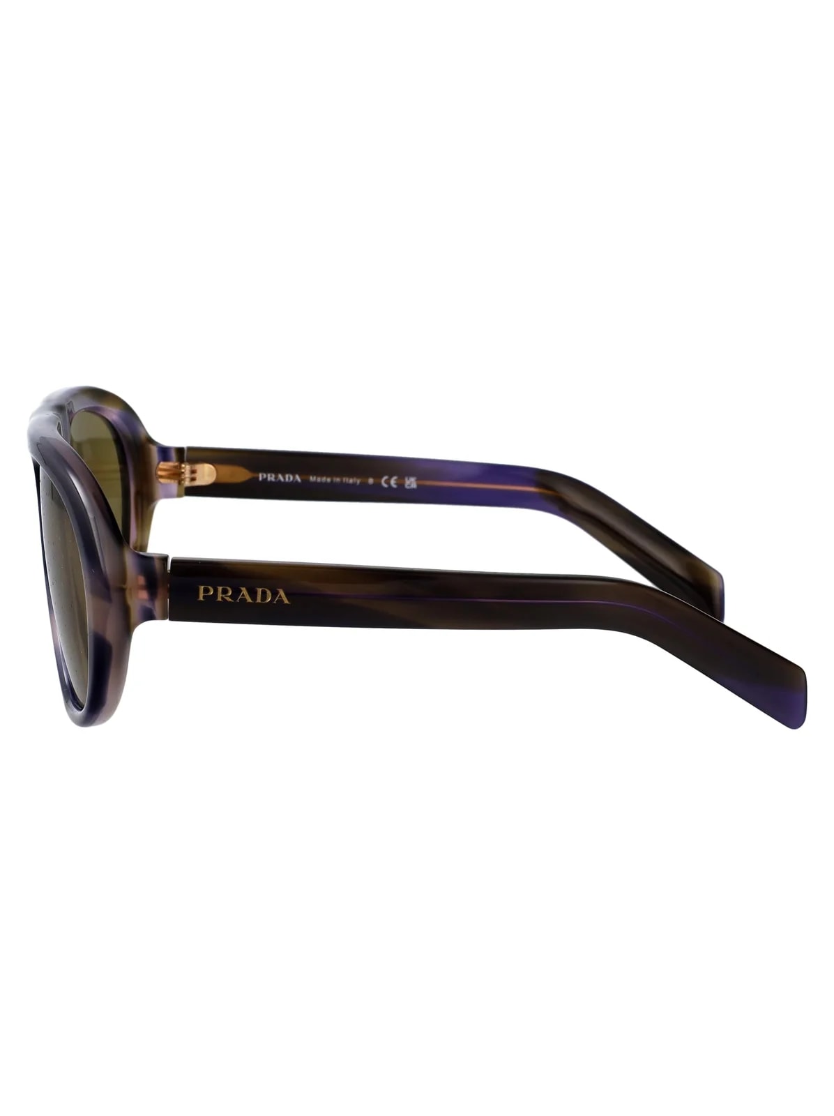Prada 0pr Striped Acetate Sunglasses — 3